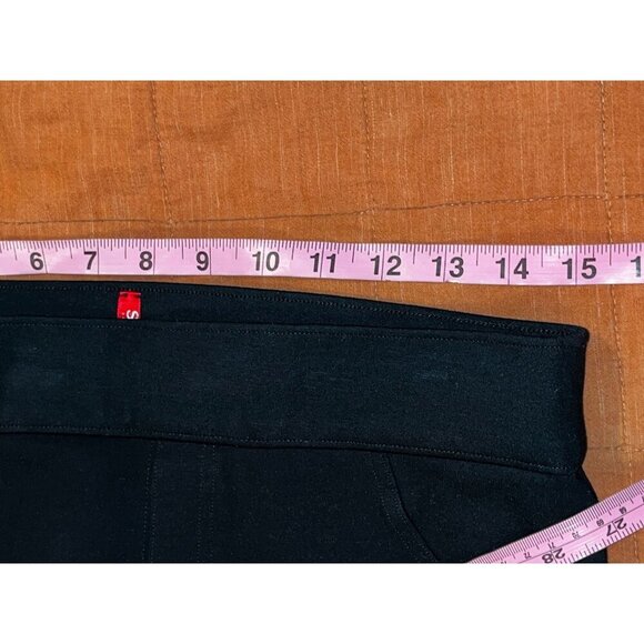 Spanx Black Slim Fit Ankle Length Straight Leg Women's Pants Size L - Picture 8 of 11